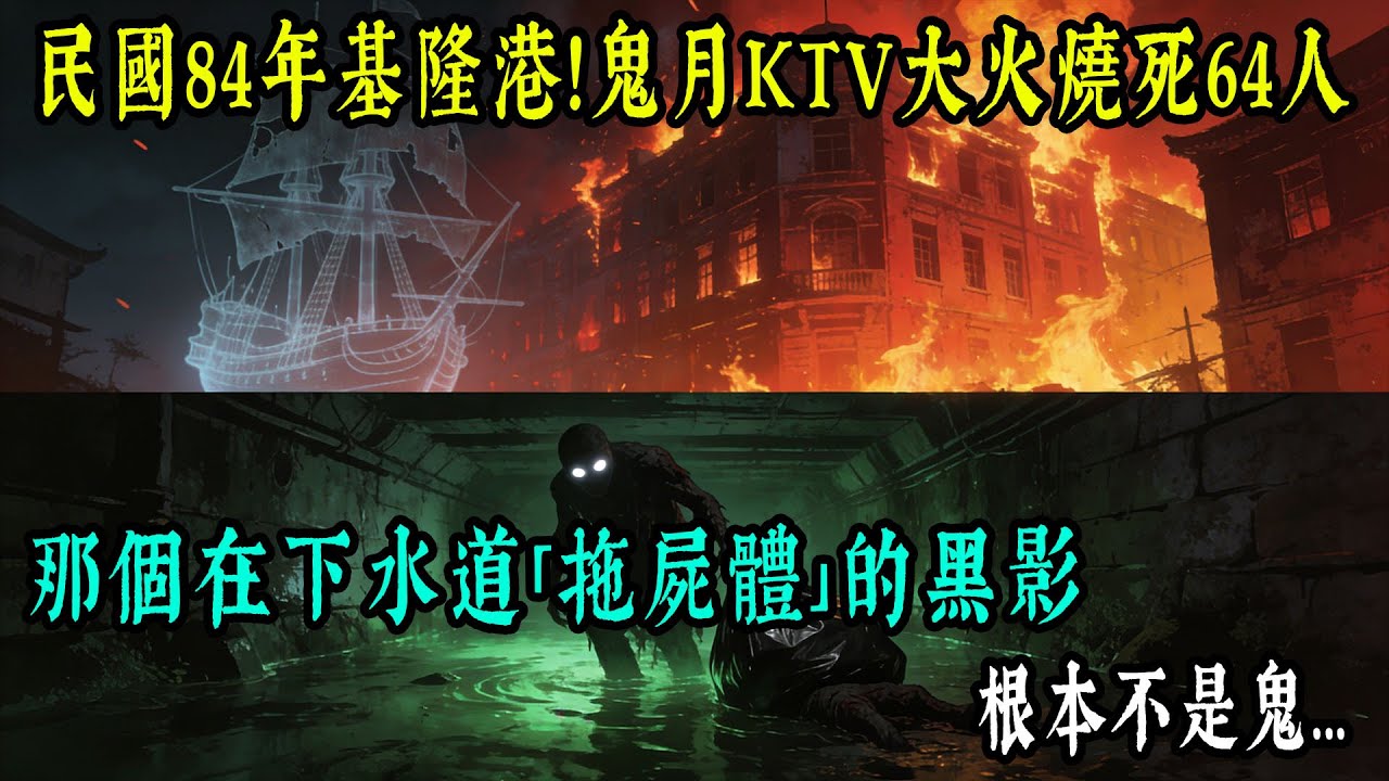【老王故事會】民國84年基隆港！鬼月KTV大火燒死64人，那個在下水道「拖屍體」的黑影，根本不是鬼...#原創 #情感 #民間故事 #真實故事 #中老年生活 #台灣