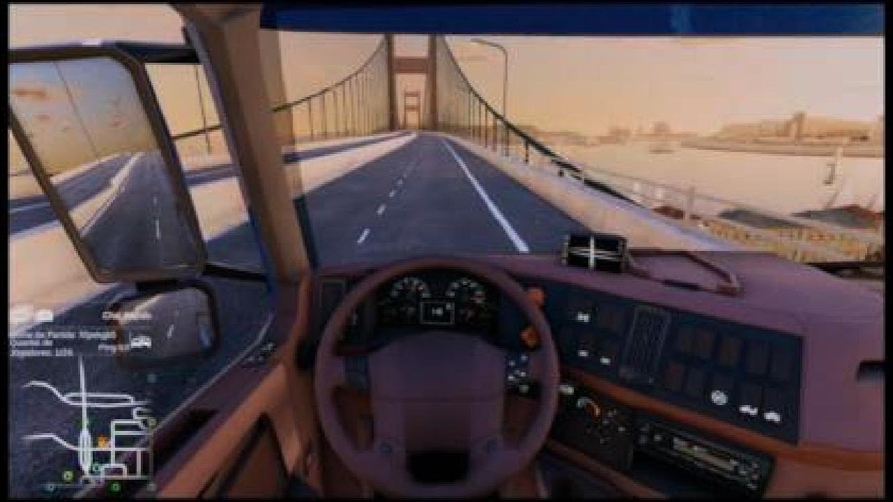 Camiao sem atrelado a vergar ponteiro na ponte!! 