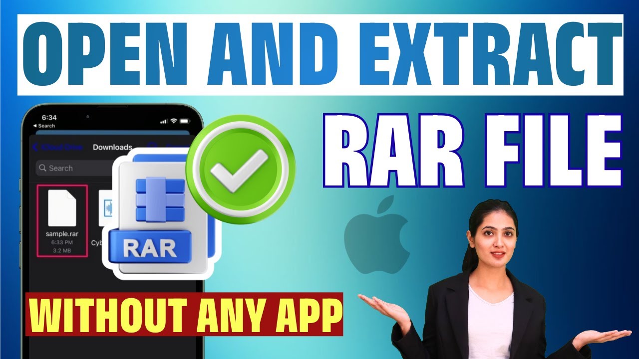 Как открыть и распаковать RAR-файл на iPhone | Распаковка RAR-файла на iPhone #ExtractRAR #iPhone...