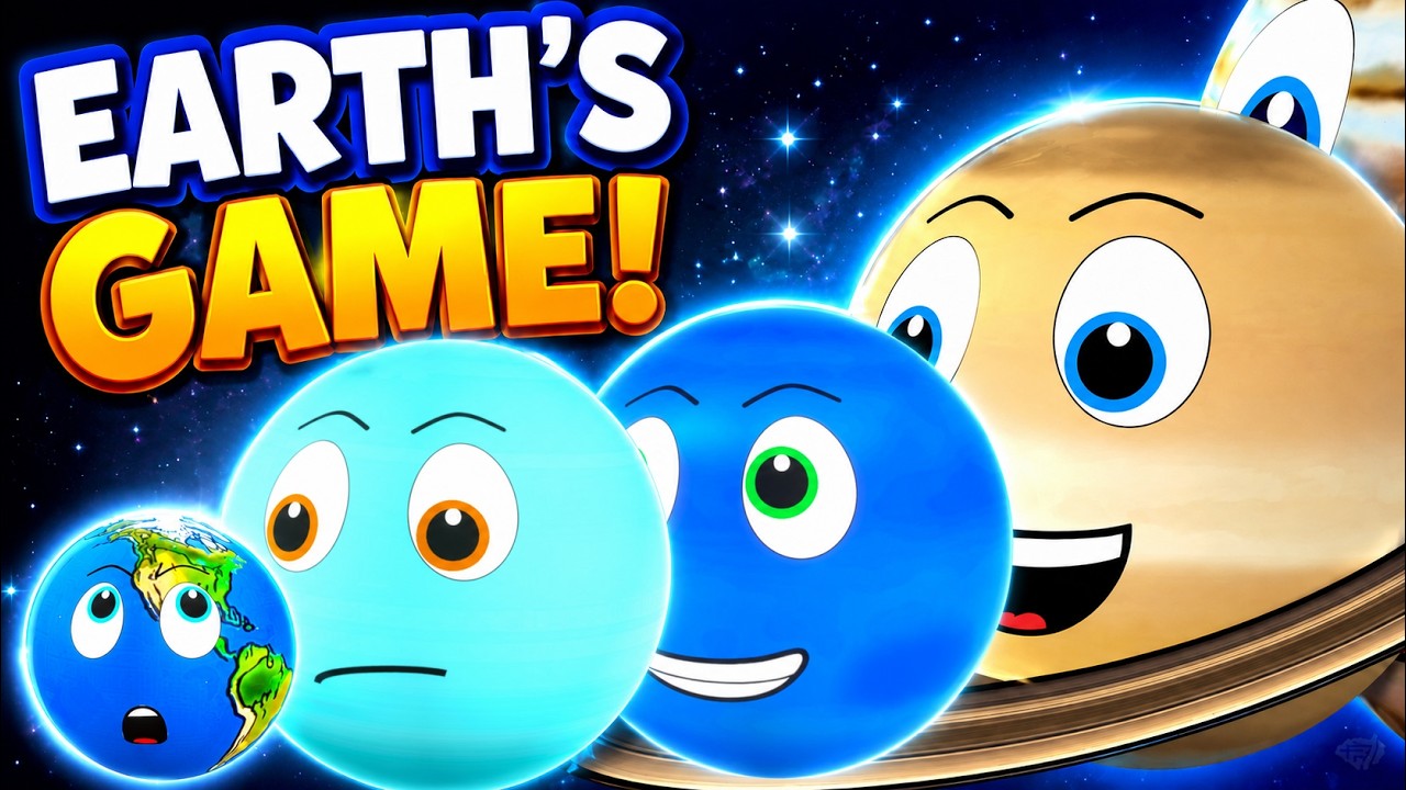 Planets Try to Get Earth Off His Video Game | Solar System for Kids