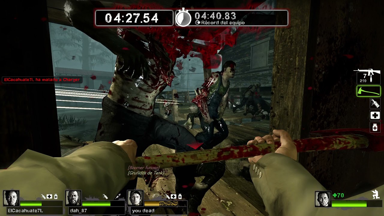 Left 4 Dead 2 - Supervivencia - Medalla de oro - Pantanos, Chabolas.