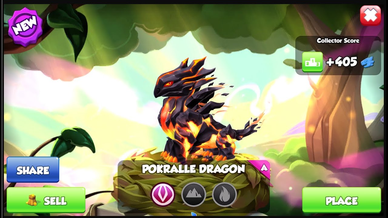 Hatched Pokralle ancient Dragon-Dragon Mania legends | Ancient event |  DML