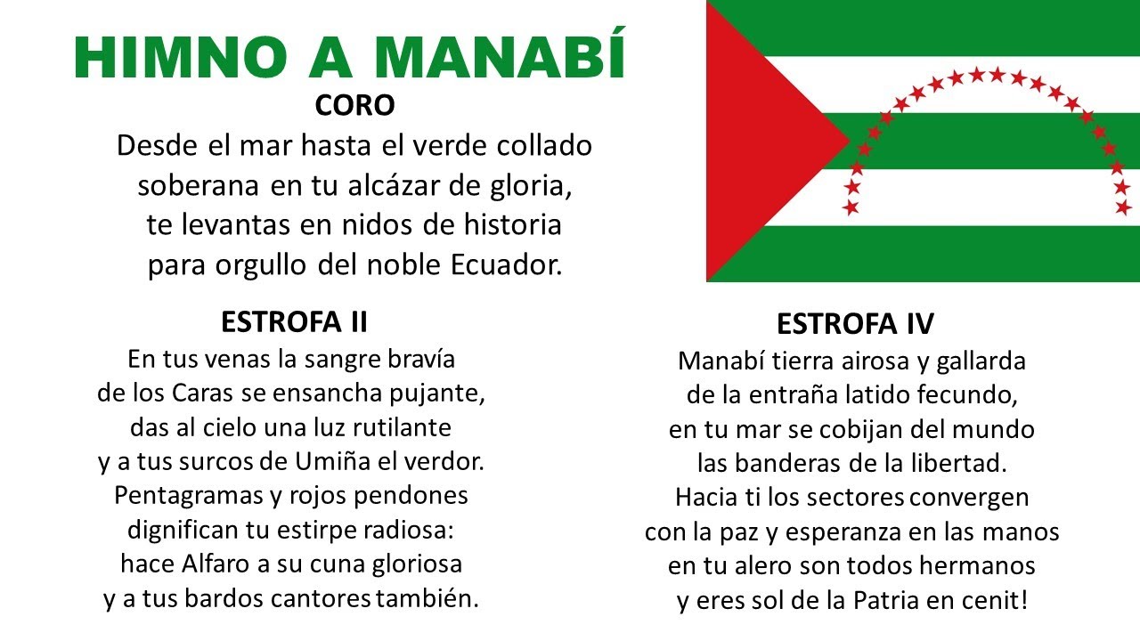 Himno a Manabí con Letra