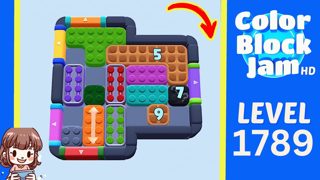 Color Block Jam Level 887 (1789) Solution Walkthrough