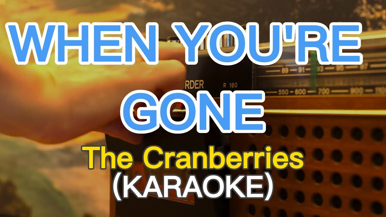 WHEN YOU'RE GONE-The Cranberries (KARAOKE)