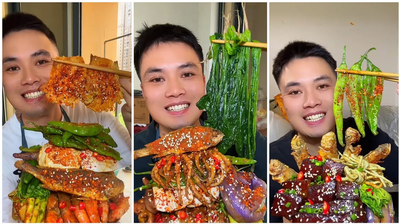Yummy #257 Eat Meat 😋🔥, chicken 🍗 🍗, Shrimp 🦐🦐.. #mukbang  #eatingshow #yummyfood 
