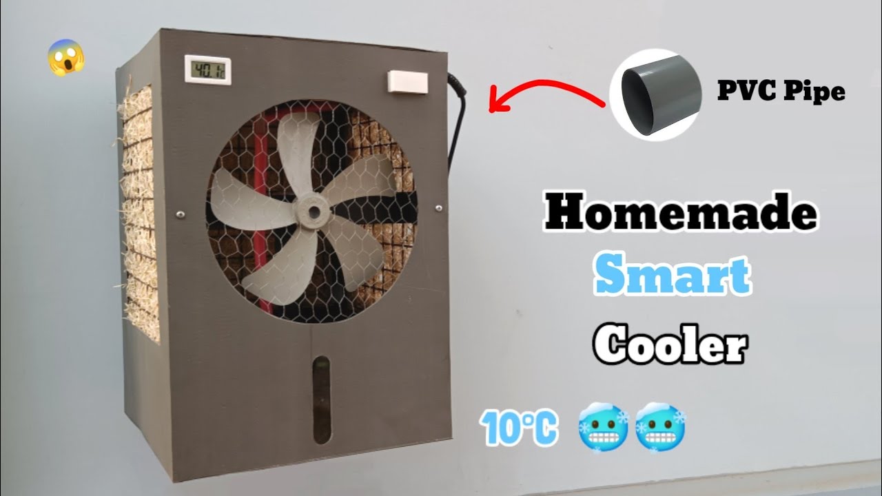 How To Make Cooler At Home 😱पाइप से बनाओ AC Cooler🔥🥶 घर पे कूलर कैसे बनाए Very Easy || कूलर का बाप🥶