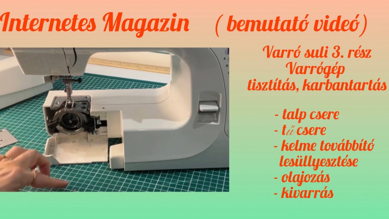 Varró suli 3. lecke Internetes Magazin ( bemutató videó ) karbantartás, tisztítás