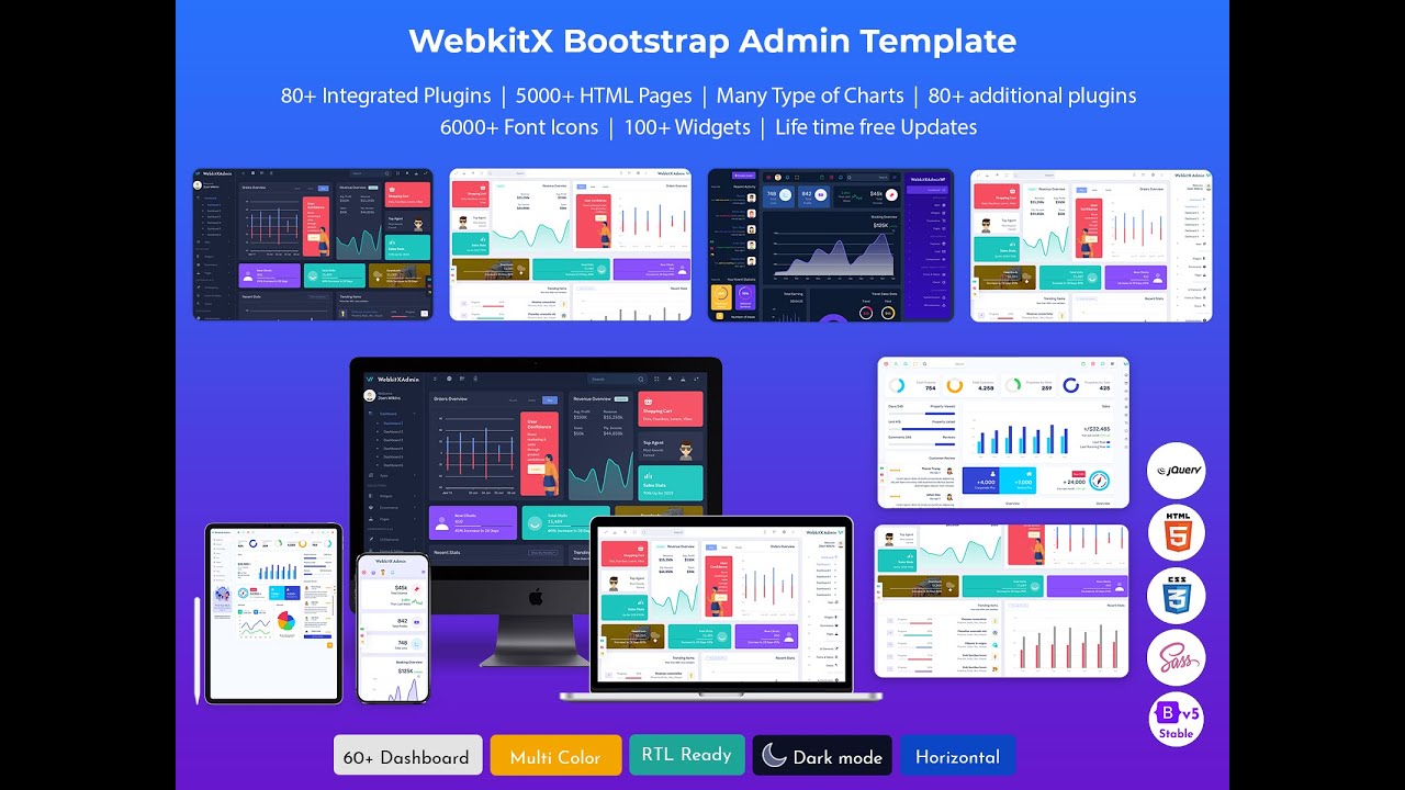 Most Unique RTL Style Light Bootstrap Dashboard &ndash; WebkitX