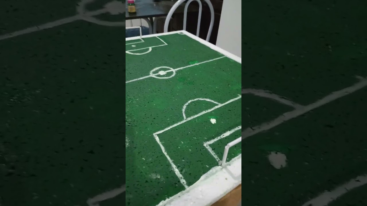 Como fazer uma Maquete de Campo futebol.
