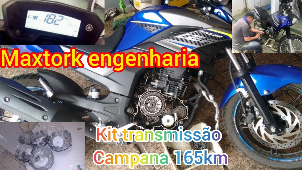 Lander 250 Tenere 250 Fazer 250 kit campana alongada maxtork explicação do projeto