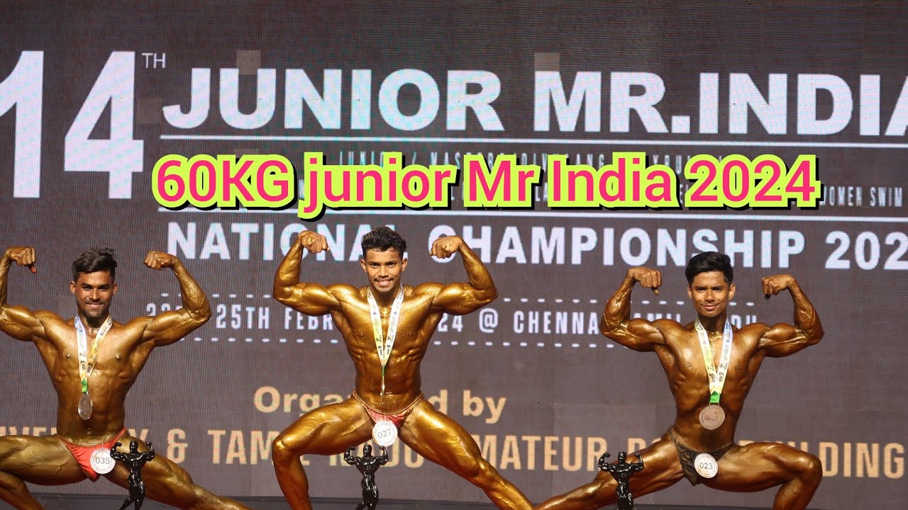 60 кг, 14-й юниорский Мистер Индия 2024 IBBF @BodybuildingCompetition