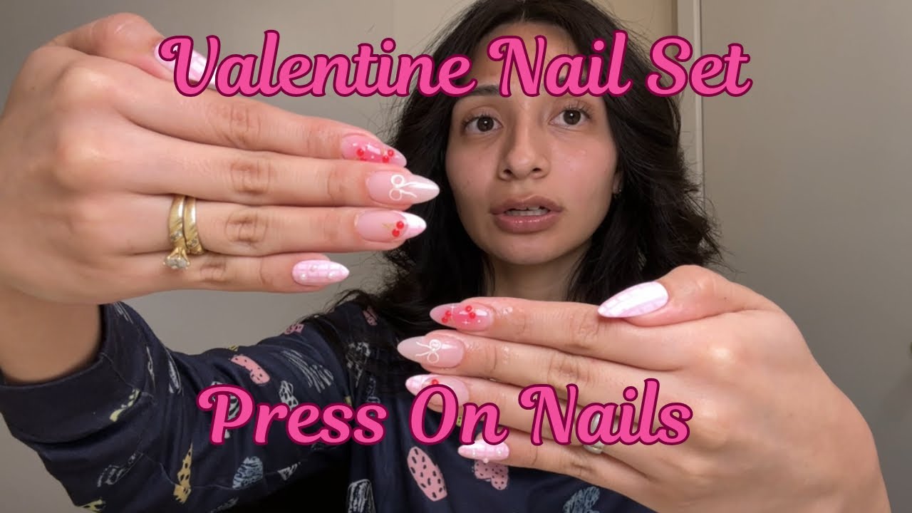  I Apply Press-On Nails That Last 2+ Weeks 💌 | Valentine’s Set February Era