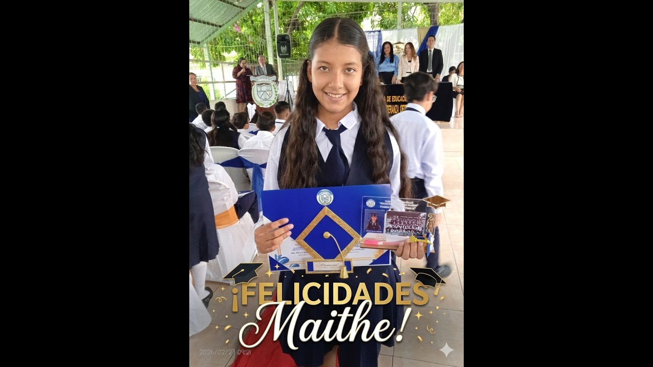 Graduacion Escolar Maithe Ortiz Castro 2025/2026