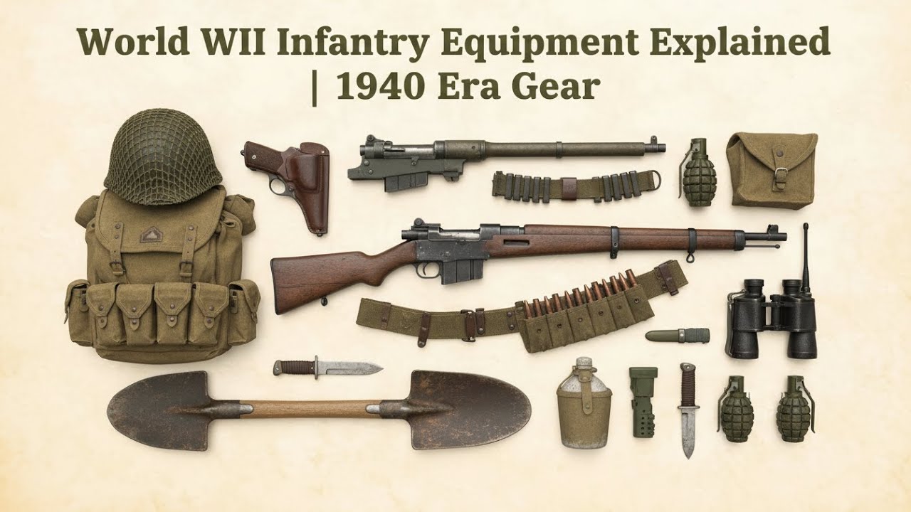 World War II Infantry Equipment Explained | 1940s Soldier Gear
