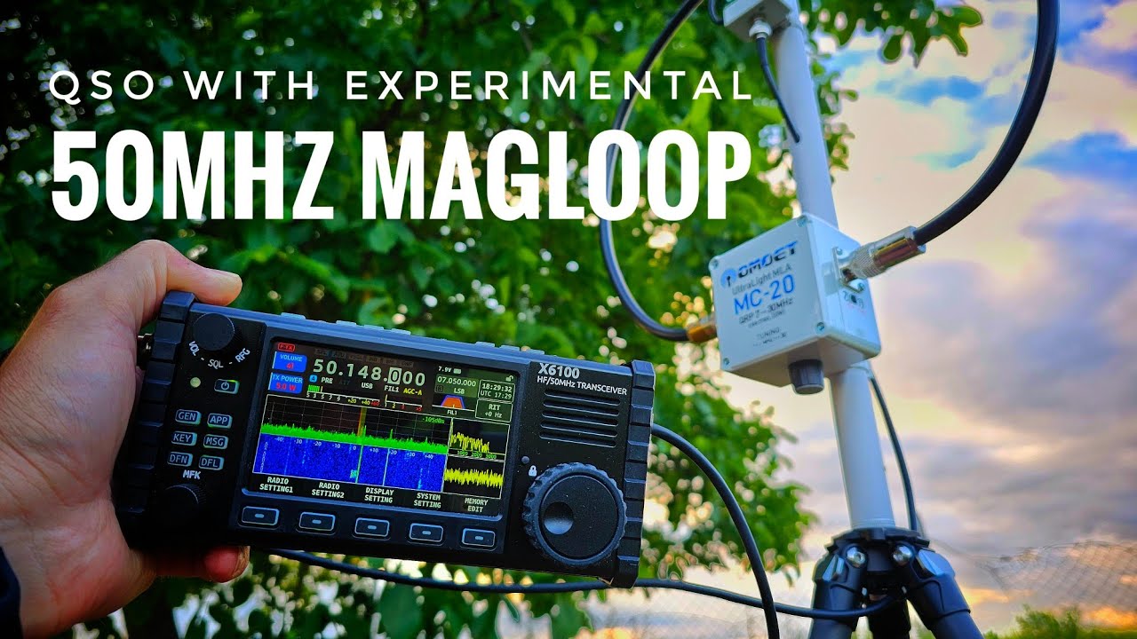 3 WATTS on 50MHz with Experimental Magloop Antenna (QRP Contacts)