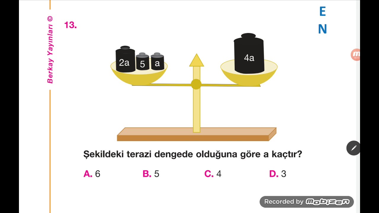 7.SINIF MATEMATİK / Denklem Çözme Soru Çözümleri #1