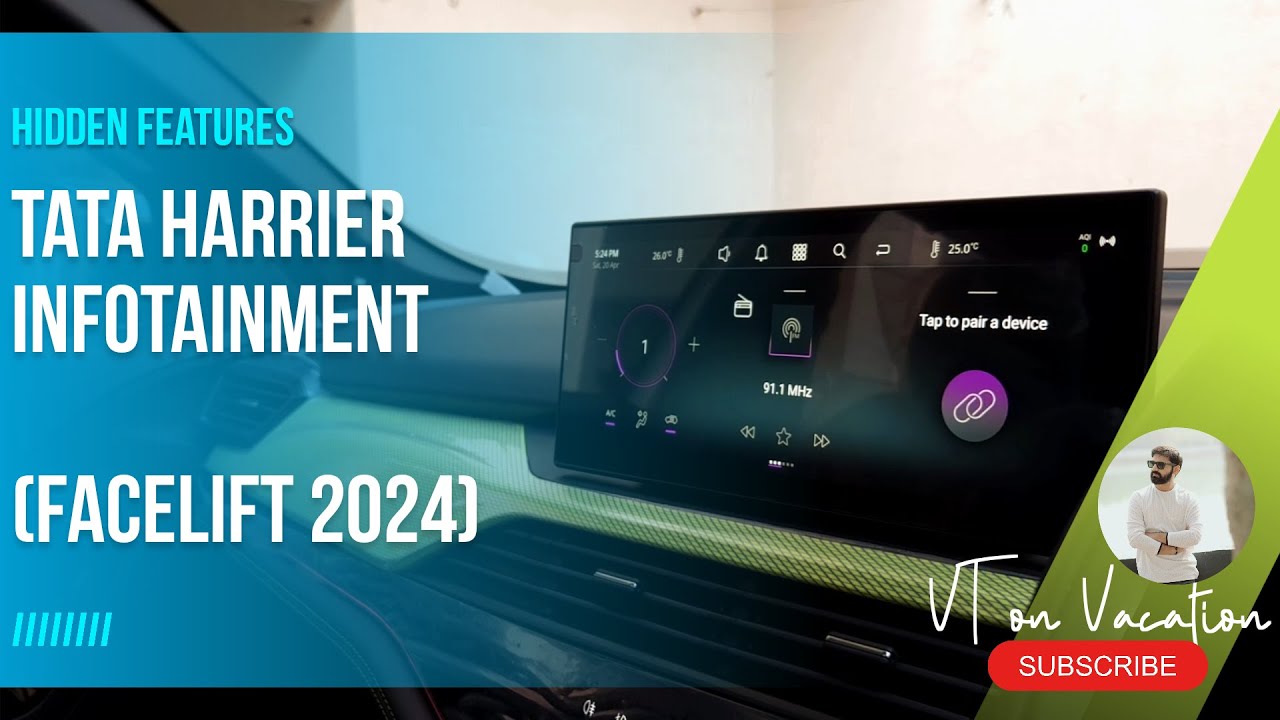 NEW 2024 TATA HARRIER FEARLESS (AT) Infotainment System - All Features Explained & How To Use Them