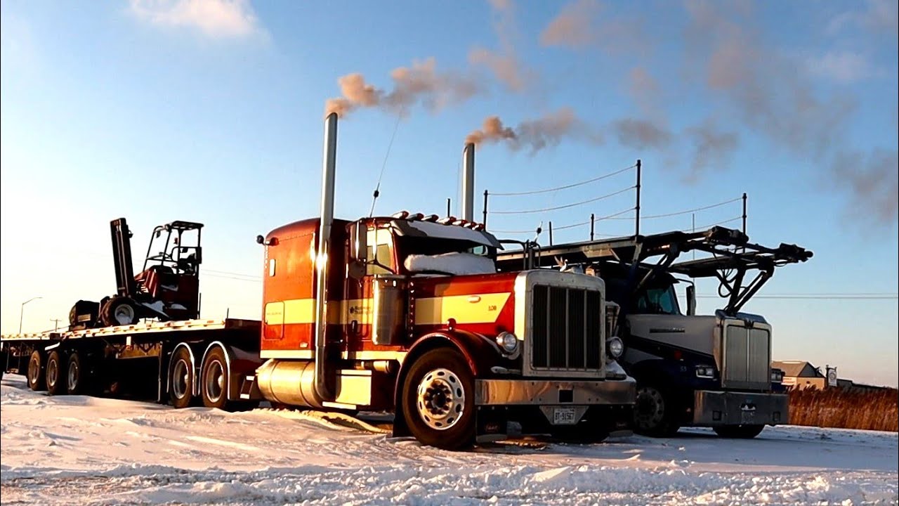 OLD START COLD START On My Peterbilt 379!