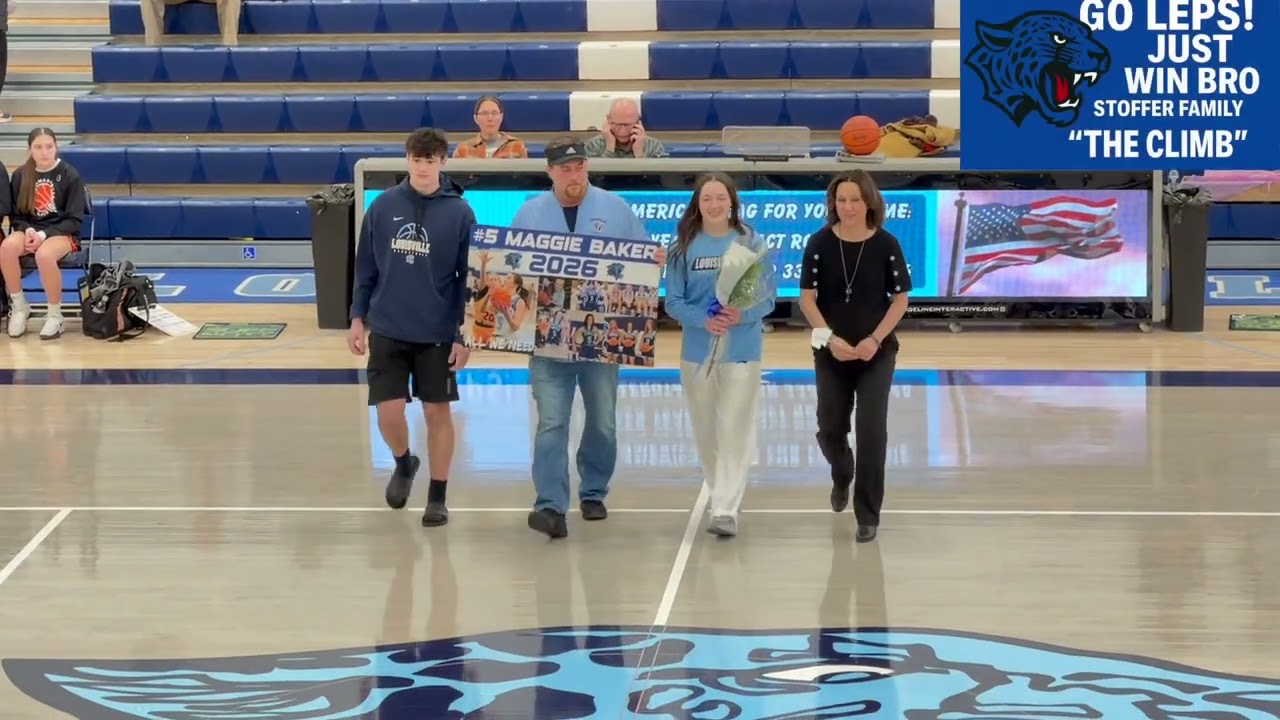 Louisville Leopards Girls Basketball Senior Night 2026