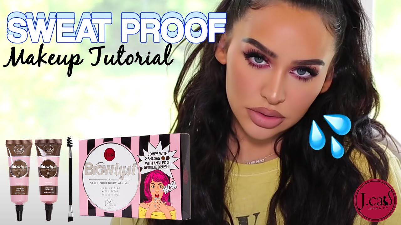 Carli Bybel Using J.Cat Beauty Browlyst Style Your Brow Gel Set