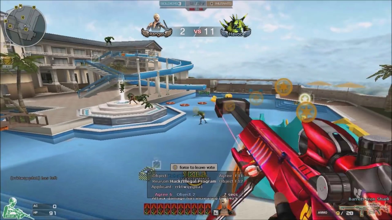 Đột Kích CF 2.0: Barrett-Iron Shark 2.0 - Hero Mode X - Zombie V4