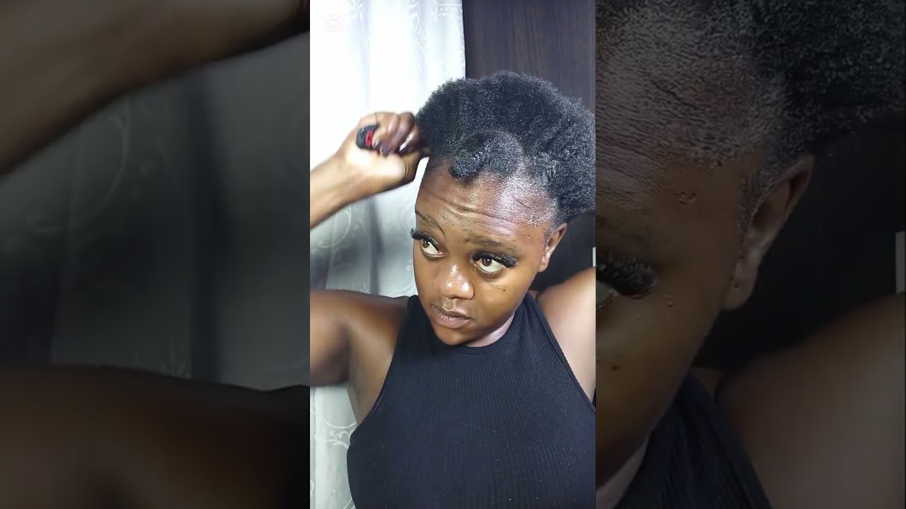 GRWM style my 4c hair🩷🎀