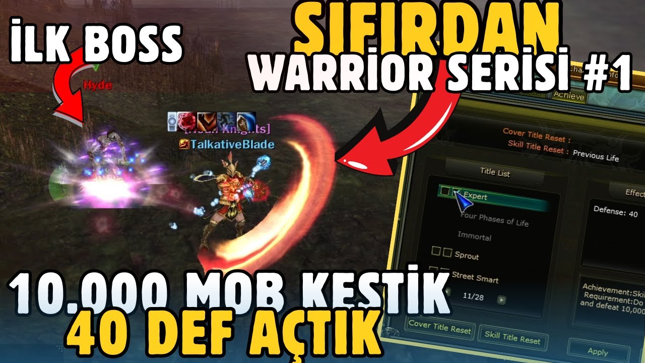 SIFIRDAN WARRİOR SERİSİ #1 NEREDE KALMIŞTIK ? | 10x400 CASH ÇEKİLİŞ | Knight Online