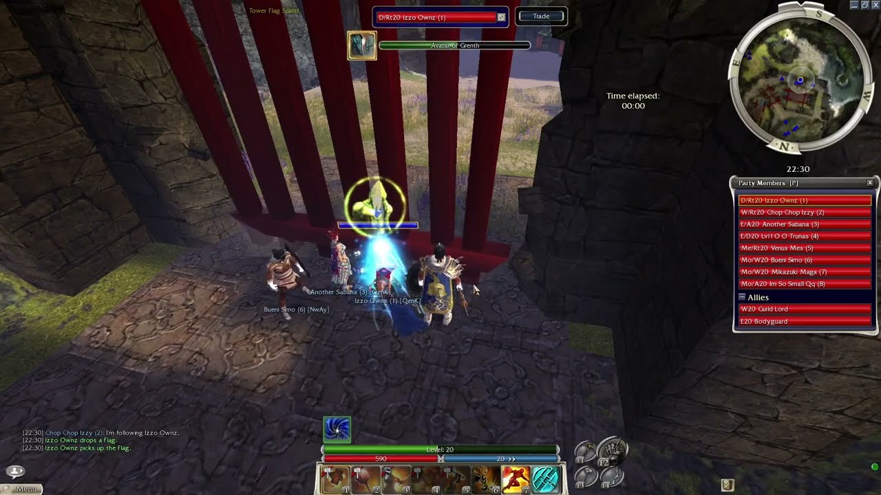 Guild Wars GvG [xls] vs [Qenk] Water Balance - Hammer POV!