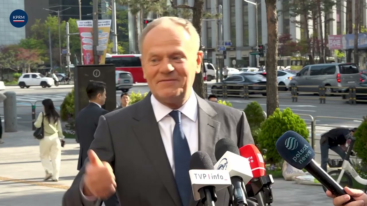 Konferencja prasowa Premiera Donalda Tuska w Seulu.