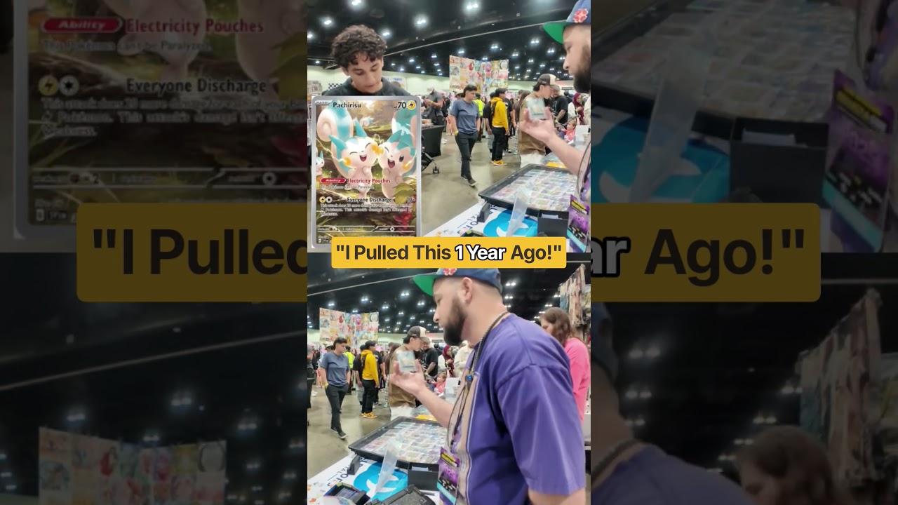 He Bought MY Pull from a Year Ago! #pokemoncards #vendorpov #collectacon #vendor #pov #pachirisu