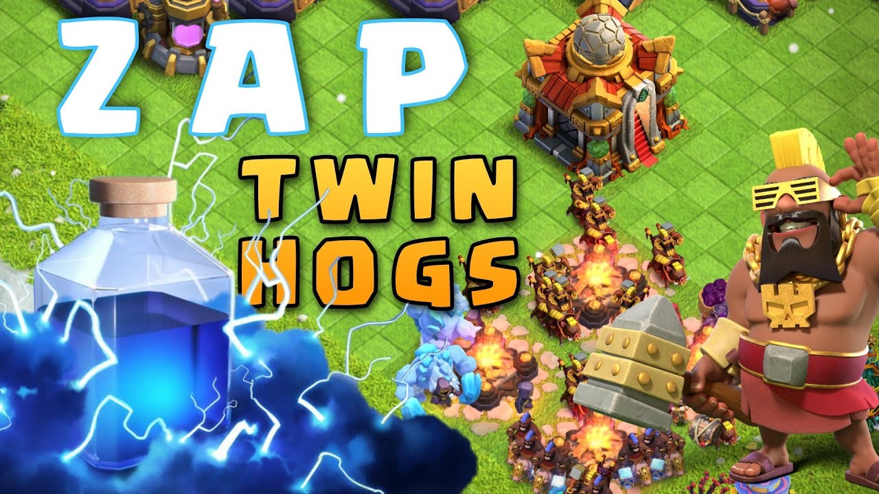 Easy 3 Star 🔥 Th16 Attack Strategy • Zap Twin Hogs Op • Clash of clans •