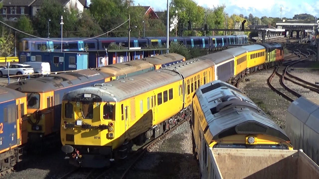Tonbridge West Yard Pt3, 66s on stone and Colas 37 with a test train