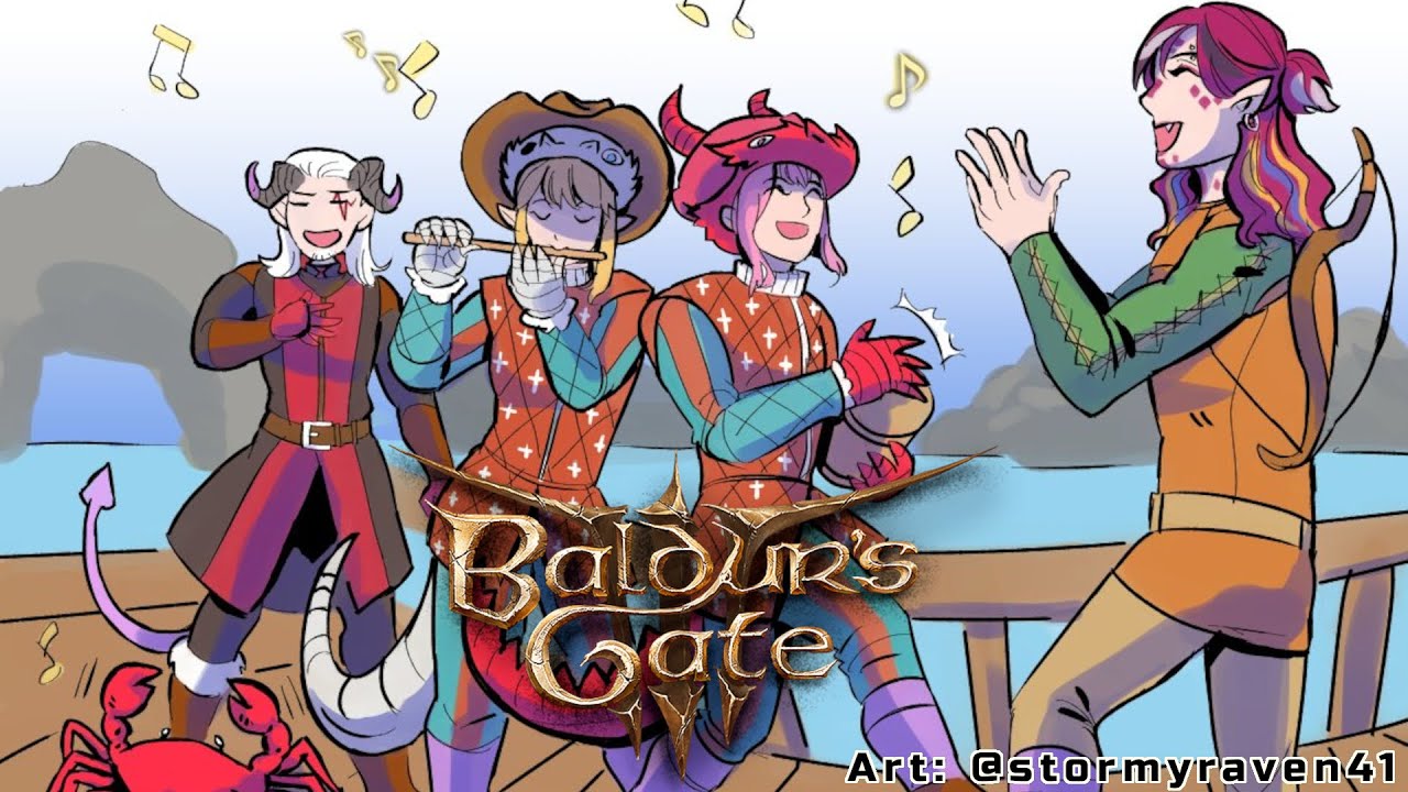 Two Bards, a Ranger and a Warlock Walk Into a Trap. Baldur's Gate 3 W/Doppio Pomu & Rosemi