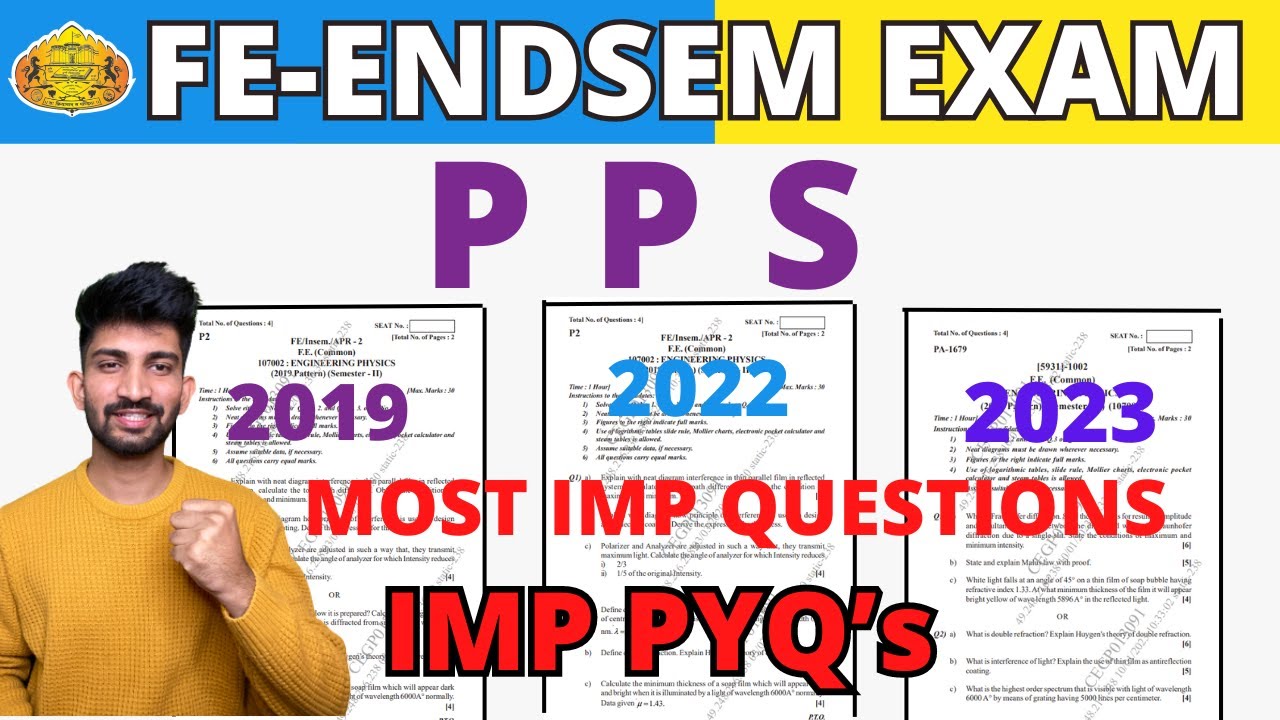 SPPU PPS Previous Year Endsem Question Papers | Sppu PPS Important Questions for Endsem paper