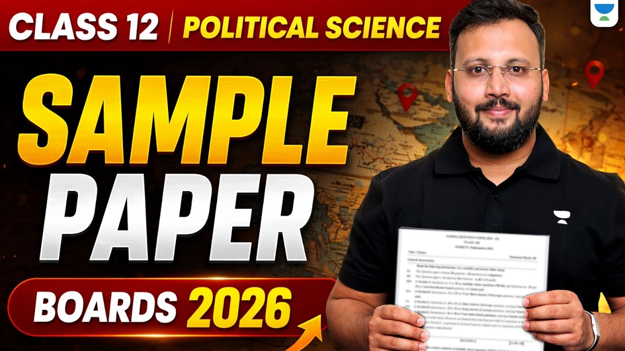 Class 12 Political Science | Sample Paper Strategy for Boards 2026 🔥 | Moin Sir