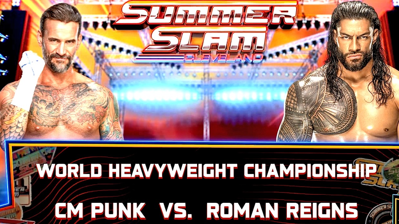 WWE 2K25 CM Punk vs Roman Reigns