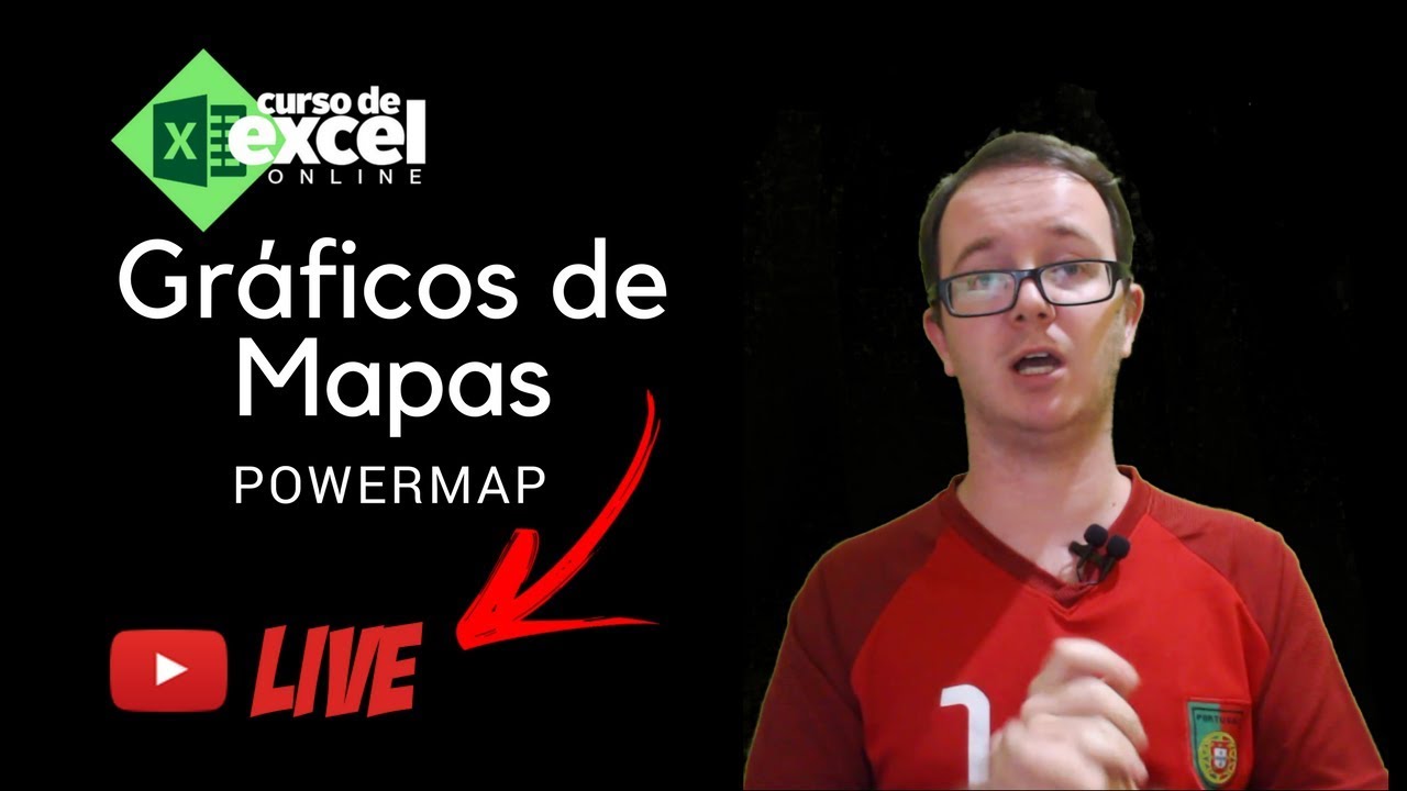 Gr&aacute;fico de Mapas - Power Map - no Curso de Excel OnLine