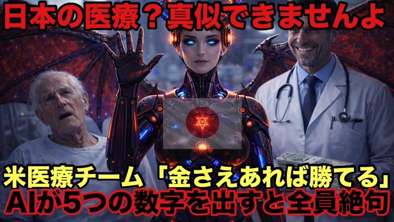 【海外の反応】AI「無理です。日本の医療だけは真似できません」世界の医療費1位のアメリカが日本を分析→AIが提示した5つの数字に全専門家が言葉を失った