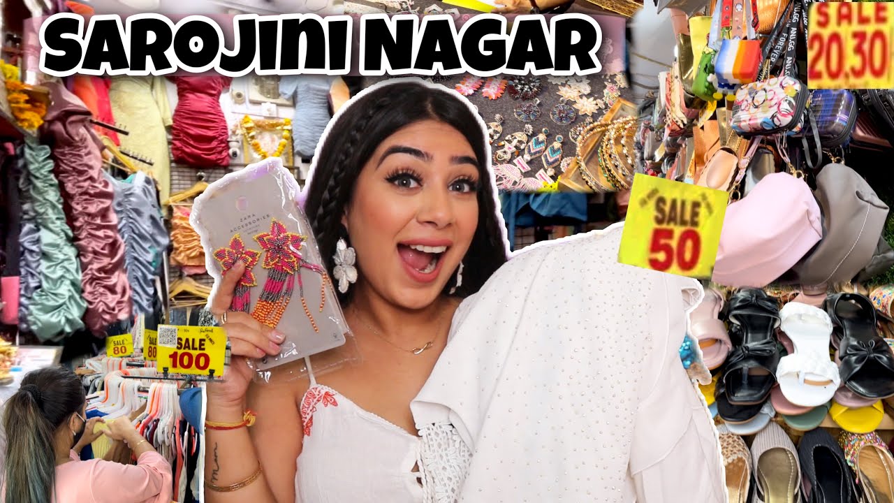 Shopping at Sarojini Nagar Market + Try On Haul | EVERYTHING UNDER ₹200 | Dilli ki Ladki