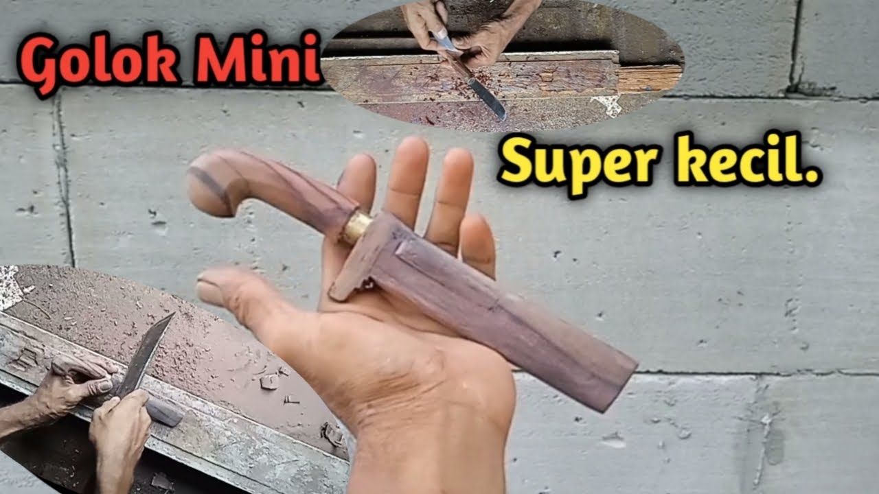 Membuat Gagang Golok Kecil Dan Sarungnya, Golok Kecil 2024 Dari Kayu Sonokeling