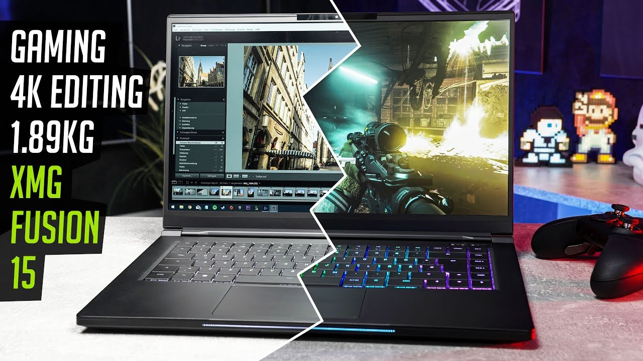 XMG Fusion 15 - GAMING Laptop | 4K EDITING | RGB | 1.89KG