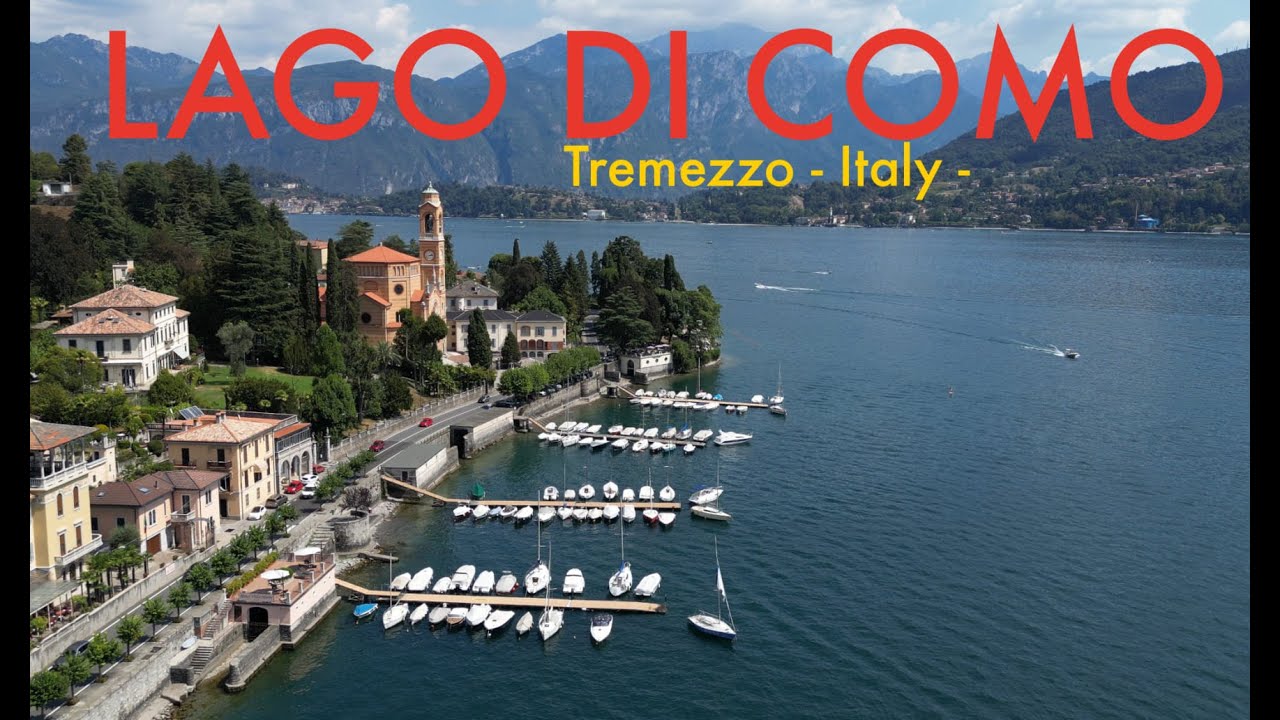 Lake of Como - Tremezzo - Italy [ Drone View 4K ]