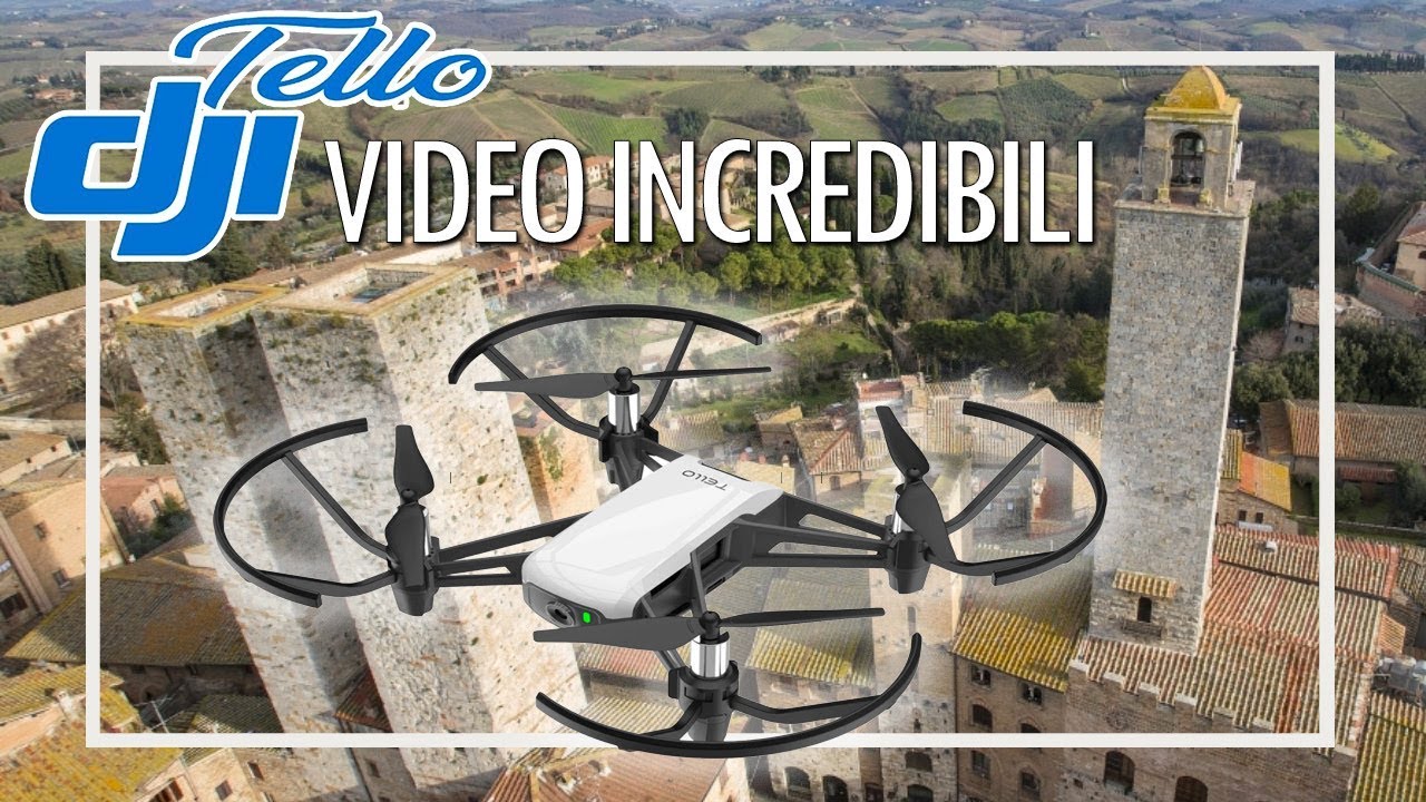 VIDEO INCREDIBILI con DJI TELLO. SI è davvero possibile! ecco la prova!