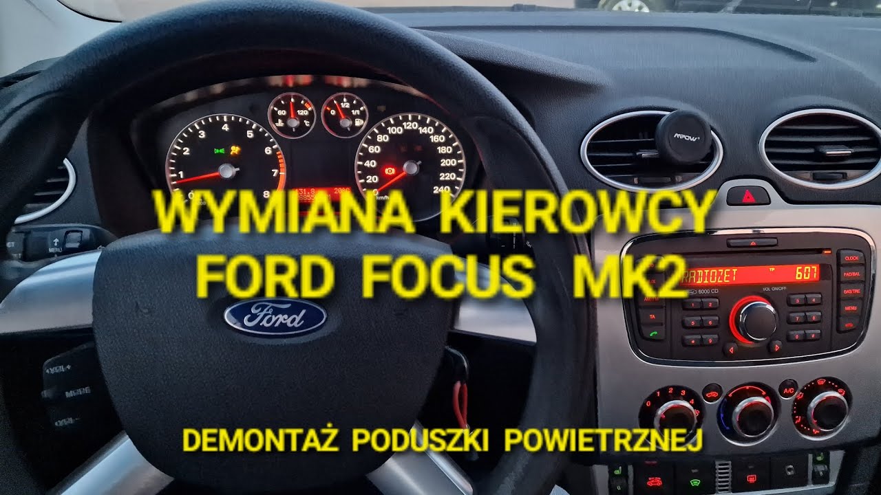 #Demontaż poduszki powietrznej Wymiana Kierownicy Ford #Focus MK2 #AIRBAG