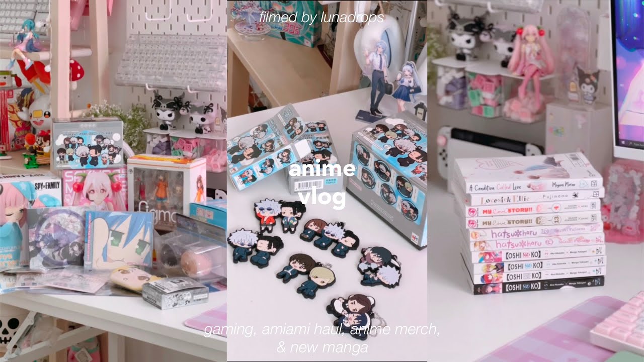 anime vlog | gaming, amiami haul, anime merch, & manga