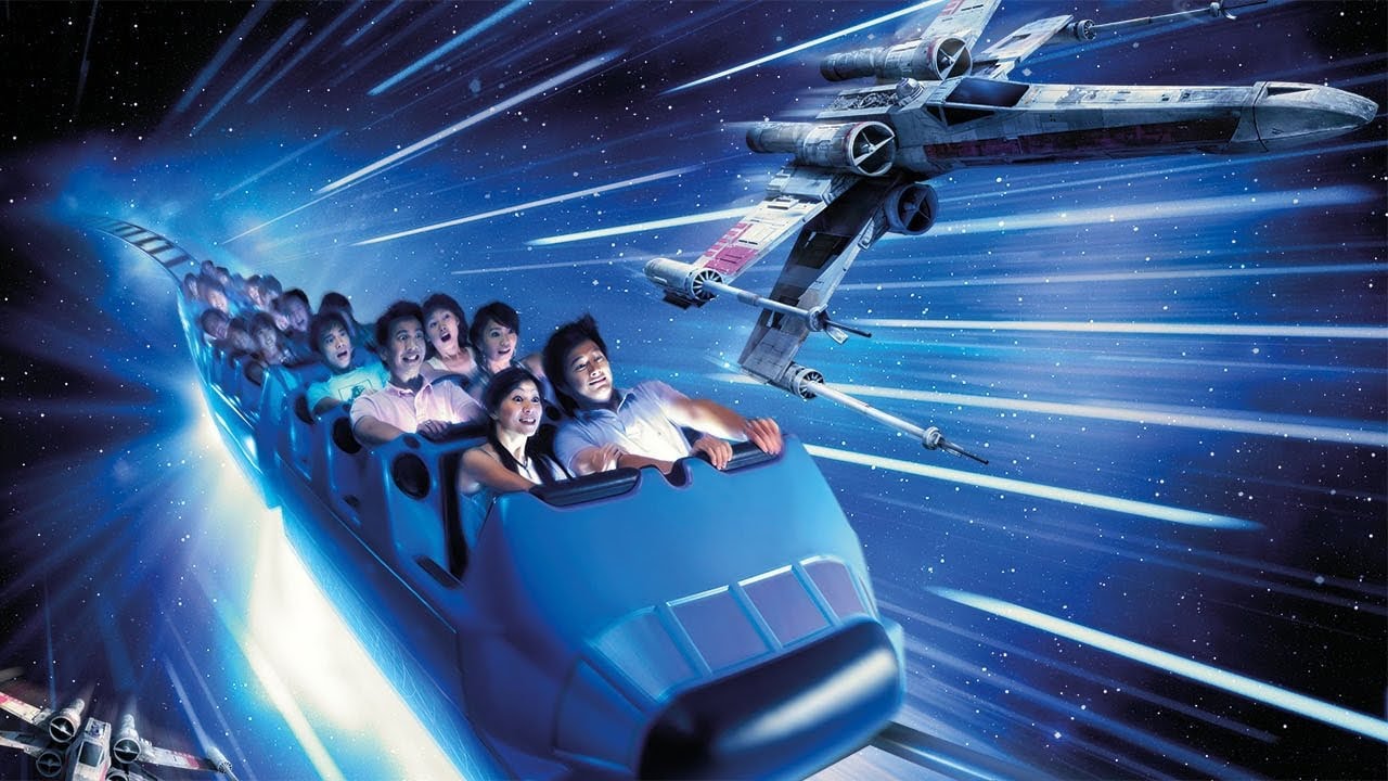 【4K】 HKDL Hyperspace Mountain 星戰極速穿梭 lights on simulation HQ + Audio