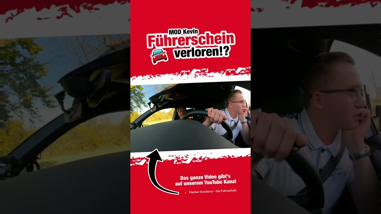 F&uuml;hrerschein verloren!? 😱 Mod Kevin f&auml;hrt I Fischer Academy #SHORTS
