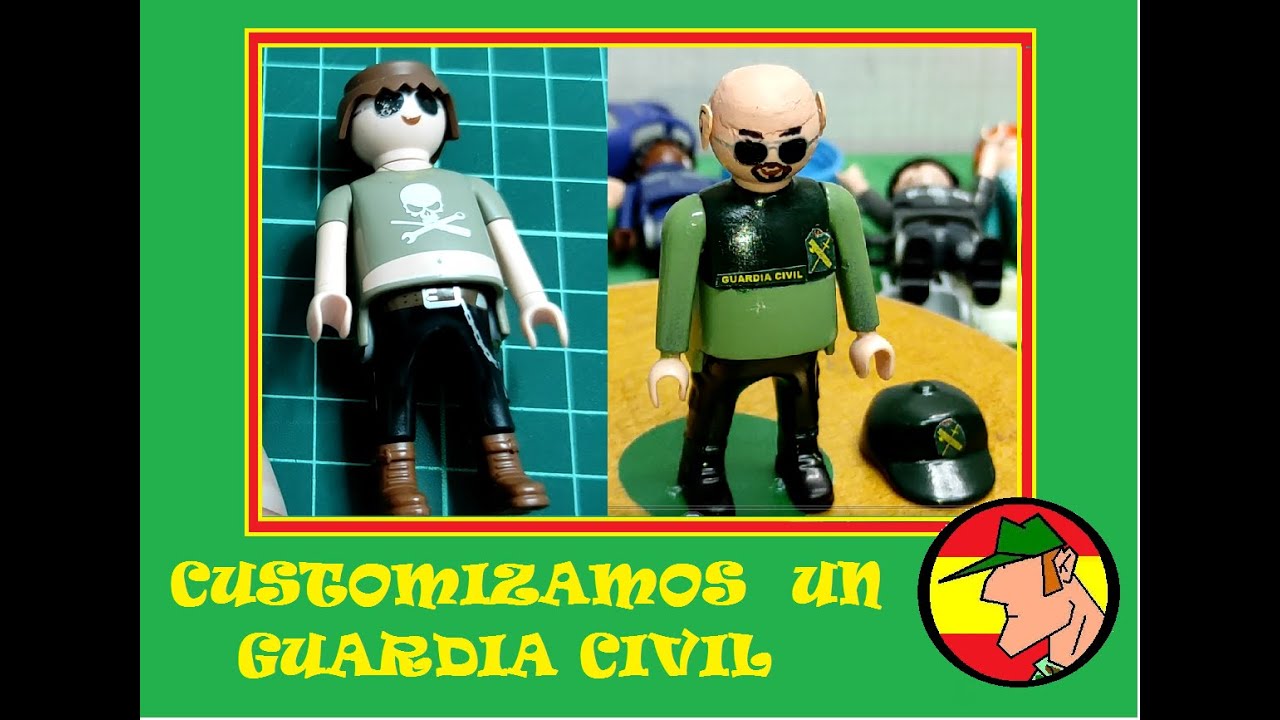 EL GUARDIA PASCUAL Y SUS JUGUETES: COMO CUSTOMIZAR desde 0 un MUÑECO de la G.CIVIL de SEG. CIUDADANA