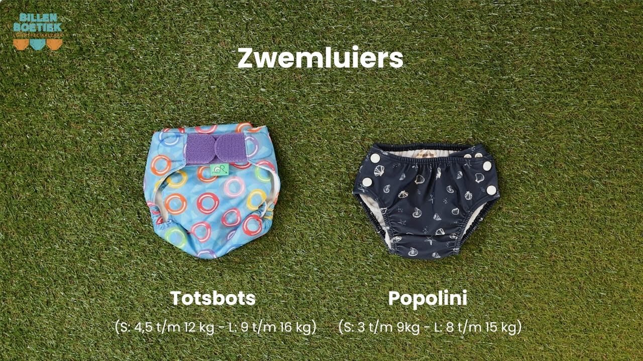 Wasbare zwemluiers van Popolini en Totsbots